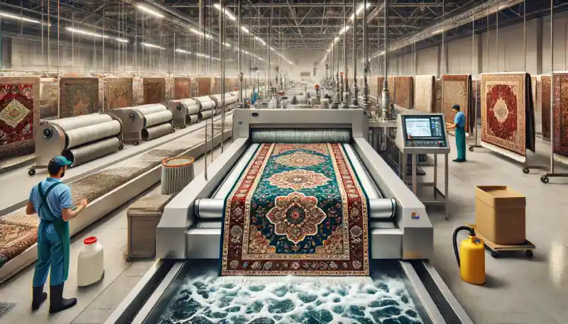 تصویر کارخانه قالیشویی آزادشهر
