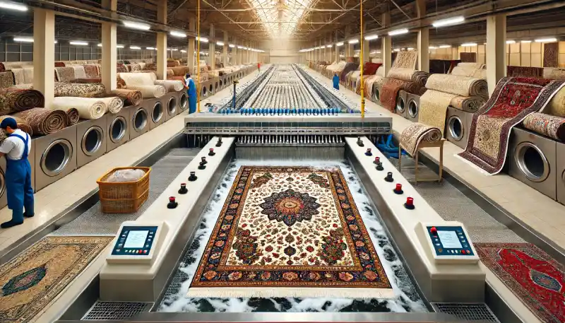 تصویر قالیشویی در مرزداران