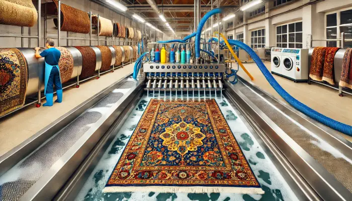 تصویر قالیشویی در اشرفی اصفهانی